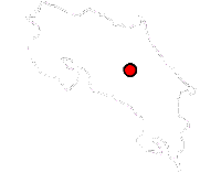 Kaart van Costa Rica met Paquera
