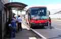 Public airport bus to Alajuela and San Jose from airport Juan Santamaria Costa Rica